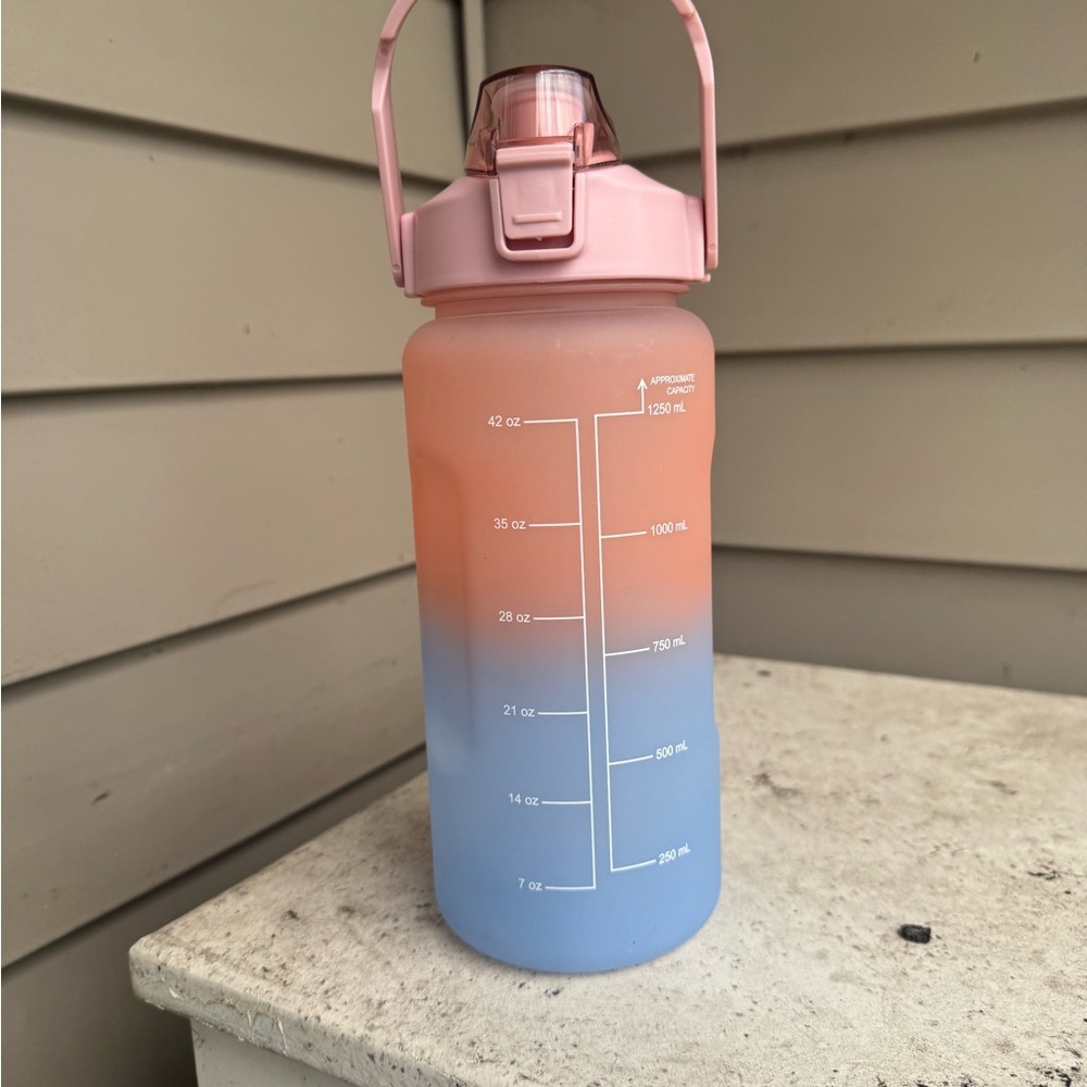Gradient Pink and Blue Water Bottle